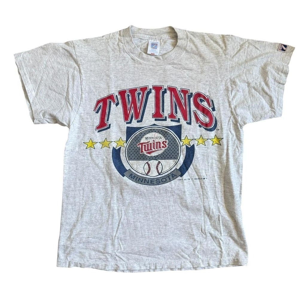 VTG 90s Minnesota Twins Baseball T Shirt Single Stitch Mens S/M Large Graphic